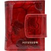 Peterson piros pénztárca pillangó mintával Y559 (Méret ONE SIZE)