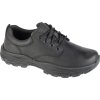 Black Skechers Knowlson – Leland férfi bőr tornacipő
