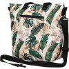 Rovicky Bézs-zöld mintás textil shopper táska