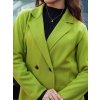Női lime színű oversize kabát LINNORE (Méret ONE SIZE)