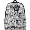 Fehér-fekete női hátizsák mintákkal Peterson