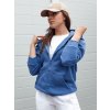 Kék cipzáras pulóver VICTORIA