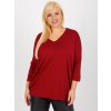 Bordó bő blúz