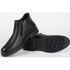 Fekete bélelt férfi téli bokacsizma