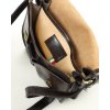 MARCO MAZZINI csokoládébarna bőr crossbody táska fedéllel