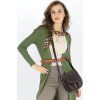 MARCO MAZZINI csokoládébarna bőr crossbody táska fedéllel