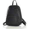 MARCO MAZZINI Fekete elegáns női bőr hátizsák