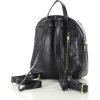 MARCO MAZZINI Fekete kis bőr hátizsák zsebekkel (Méret ONE SIZE)