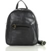 MARCO MAZZINI Fekete kis bőr hátizsák zsebekkel (Méret ONE SIZE)