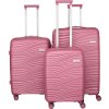 Peterson Pink 3 részes bőröndkészlet