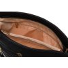 Fekete női tágas crossbody táska Rovicky