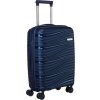 Peterson sötétkék kabinbőrönd 55x45x25 cm