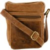 Mindig vad világosbarna messenger  marhabőr táska