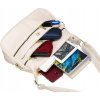Rovicky krémsíznű női crossbody táska hosszú pánttal