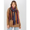 Színes mintás sál rojtokkal (Méret ONE SIZE)