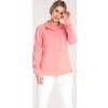 Korallszínű klasszikus női ing gallérral