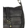 MARCO MAZZINI fekete női bőr hobo táska (Méret ONE SIZE)