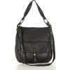 MARCO MAZZINI fekete női bőr hobo táska (Méret ONE SIZE)