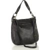 MARCO MAZZINI fekete női bőr hobo táska (Méret ONE SIZE)