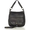 MARCO MAZZINI fekete női bőr hobo táska (Méret ONE SIZE)