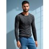 Elegáns férfi sötétszürke pulóver