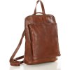MARCO MAZZINI barna, stílusos női bőr hátizsák (Méret ONE SIZE)