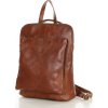 MARCO MAZZINI barna, stílusos női bőr hátizsák (Méret ONE SIZE)