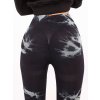 Fekete női leggings push-up hatással (Méret L/XL)