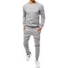 (Méret 2XL) Világosszürke férfi tréningruhaszett (Méret 2XL)