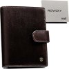 Rovicky sötétbarna férfi pénztárca patentos zárással L249
