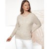 Krémszínű női pulóver LAVIRTA
