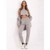 Szürke női háromrészes tréningruha felsővel (Méret S/M)