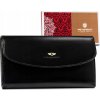 Peterson elegáns fekete bőr női pénztárca Y415