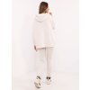 Bézs melange női tréningruha szett oversize pulóverrel