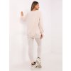 Világos bézs melange tréningruha felirattal