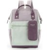 Himawari menta-lila női hátizsák praktikus tokkal (Méret ONE SIZE)