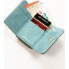 Peterson kék ezüst, elegáns női pénztárca Y783 arany elemekkel