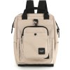 Himawari bézs női utazó hátizsák zsebbel a hordozható készüléknek