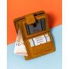 Rovicky elegáns mustárszínű kis női pénztárca 3D textúrával V306