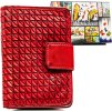 Rovicky eleggáns piros kis női pénztárca 3D textúrával V305