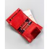 Peterson piros női, elegáns, patentos pénztárca RFID rendszerrel Y771