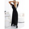 Fekete hosszú ruha NASTIA