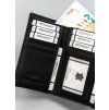 4U Cavaldi fekete közepes méretű pénztárca M703