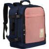 Peterson sötétkék/rózsaszín utazó hátizsák