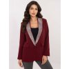 Bordó női zakó válltöméssel