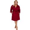 Női bordó fürdőköpeny csipkével Doctor Nap