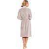 Bézs hosszú fürdőköpeny kapucni nélkül SOFT