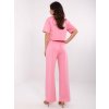 Rózsaszín női szett rövid pólóval