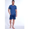 Kék férfi rövid pizsama Cornette