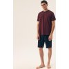Férfi pamut rövid pizsama Henderson Premium